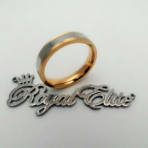 a ring with a logo