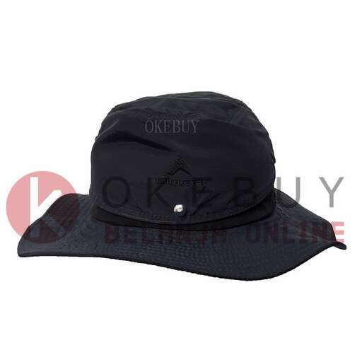 black hat with a white logo
