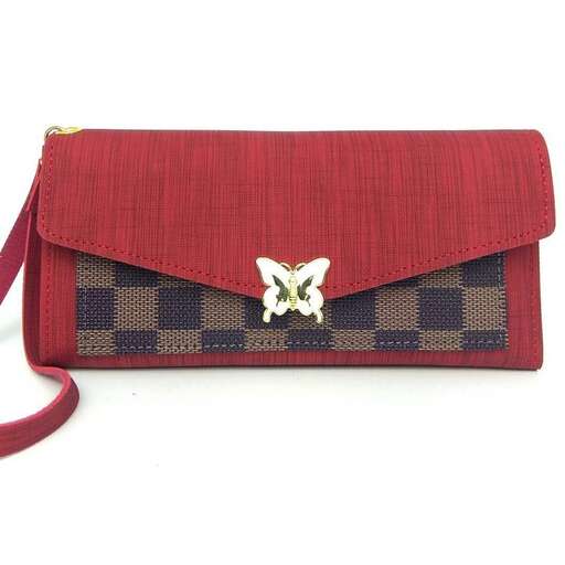 a small purse with a zippered pocket.