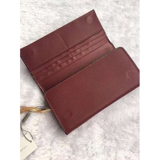 the wallet is made from leather.