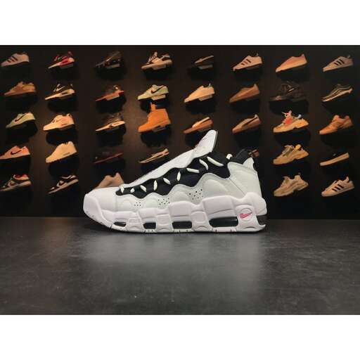 the shoes are available in white and black.