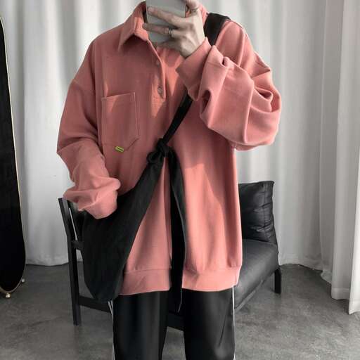person in a pink coat
