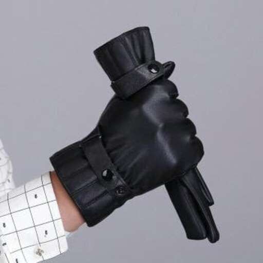 a glove that is made of plastic
