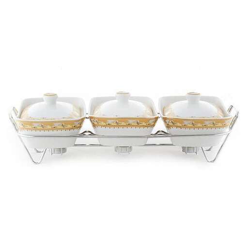 a pair of serving trays