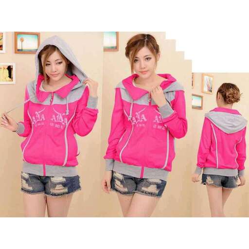 pink hoodie with a hood