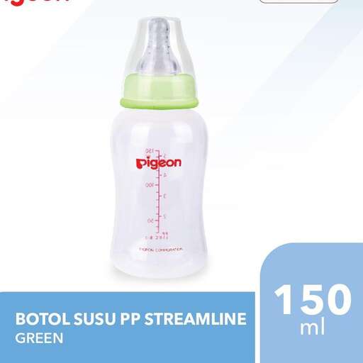 baby bottle with a label