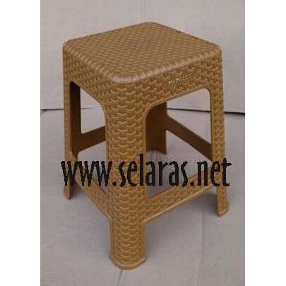 a small stool made of wicker
