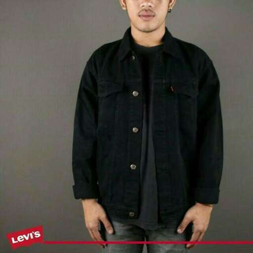 black shirt with a collar