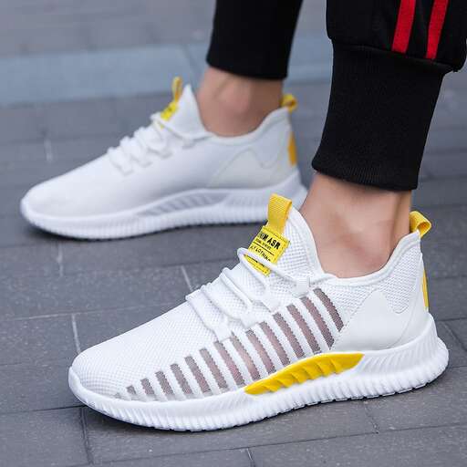 the shoes are made from the brand's latest collection.