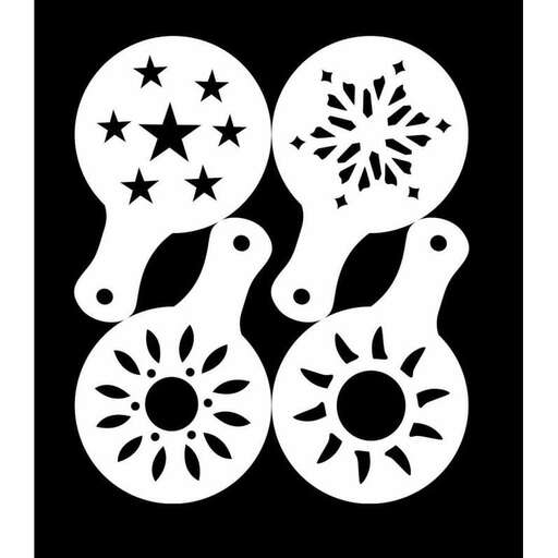 the white circles are the ones in the picture.