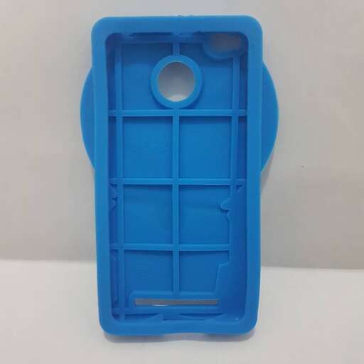 a plastic case with a hole in it.