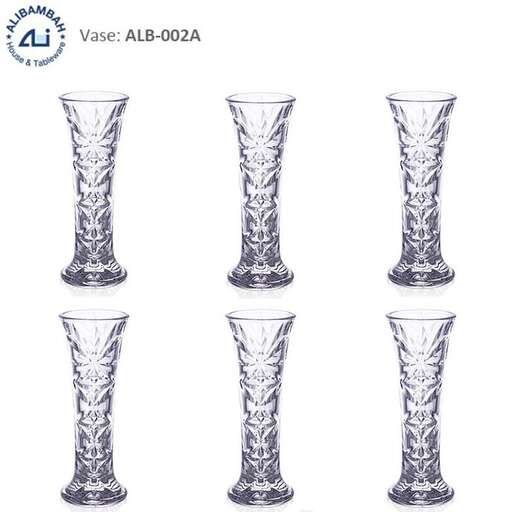 a set of decorative glass candlesticks.