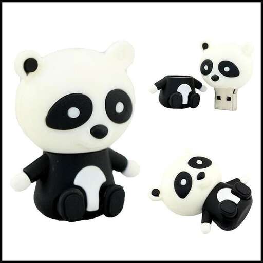 panda bear in black and white