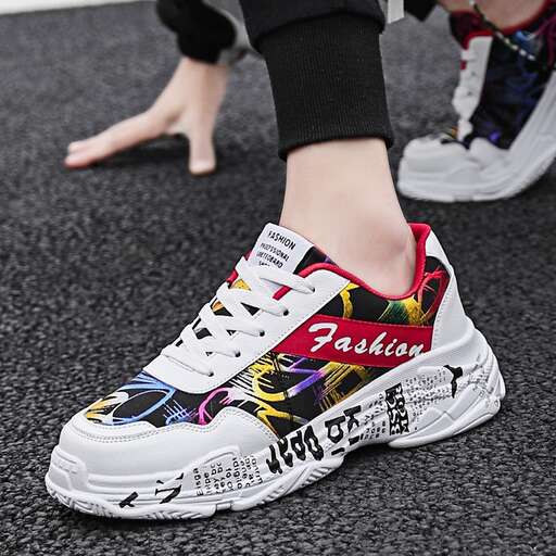the shoes are made from the brand's latest collection.