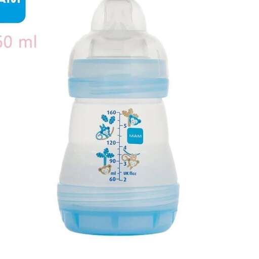 baby bottle - baby bottle with a blue lid
