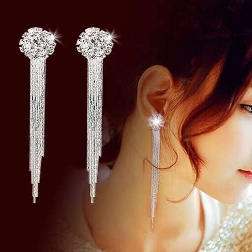 earrings for a bride who is wearing