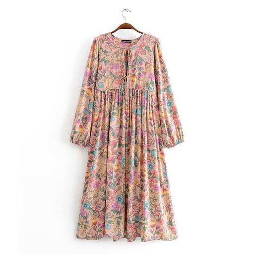 a floral dress with a floral print