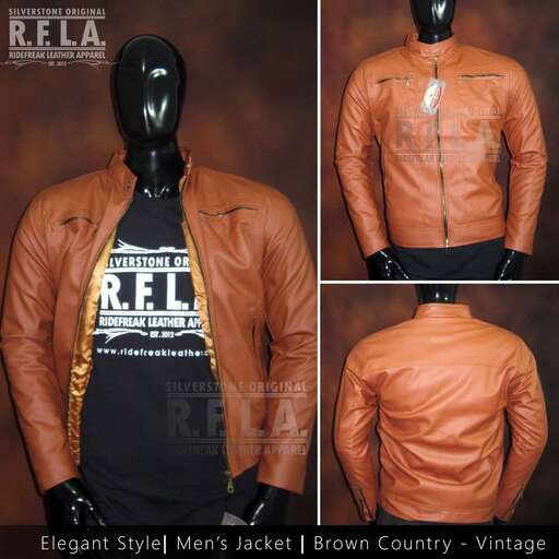 leather jacket with a large collar