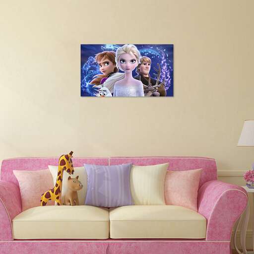 a picture of a movie on the wall