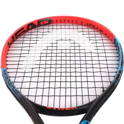 tennis racket on a white background