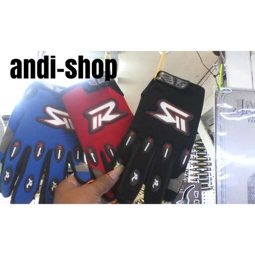 a pair of gloves with a logo on them.