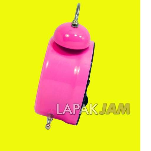 pink bell with a clip