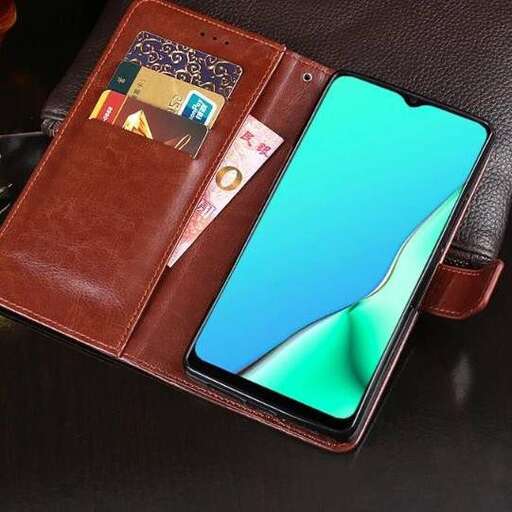 a wallet that is sitting on a table.