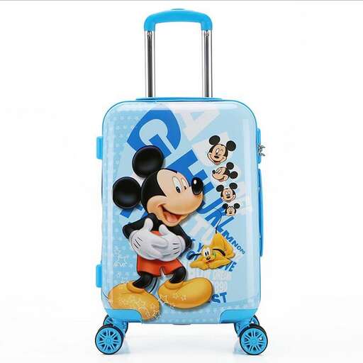 film character in a suitcase