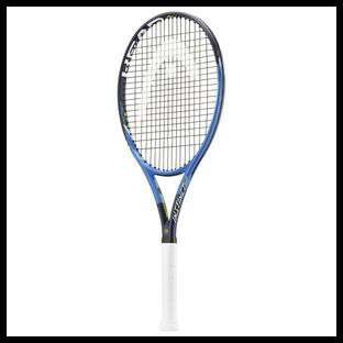 a tennis racket is shown on a white background.