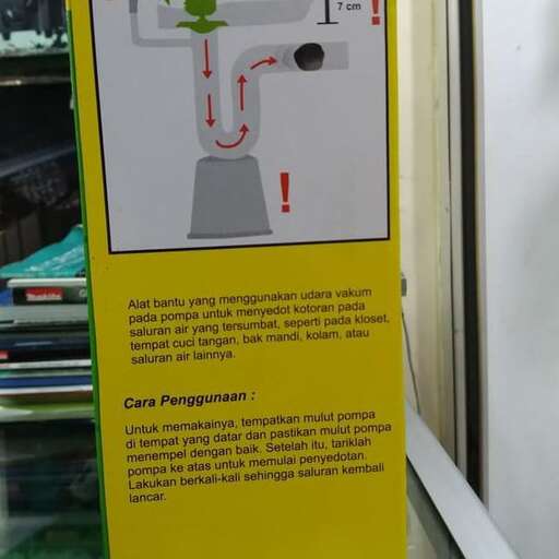 a sign in a window of a store.