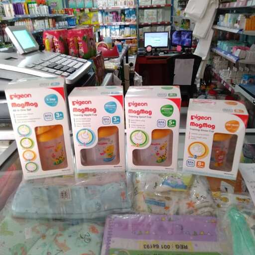 a display of various items in a store.