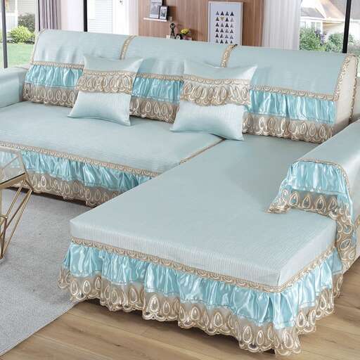 a large bed sitting on top of a wooden floor.