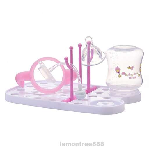 a set of pink and white toys