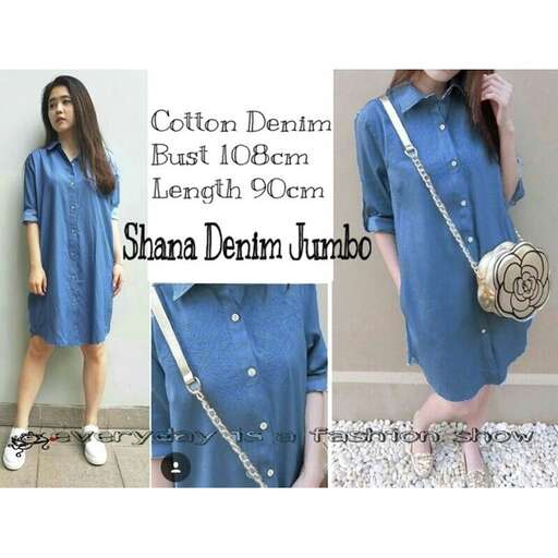 a denim dress with a zipper