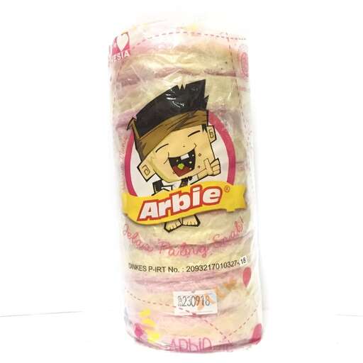 a plastic container of food with a cartoon on it.