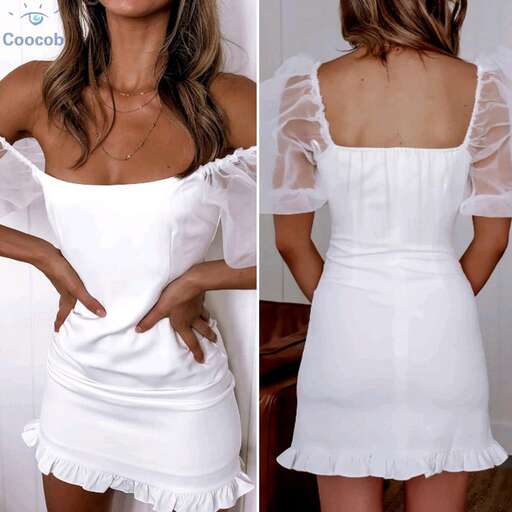 off the shoulder mini dress