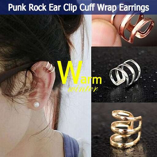 earring in the ear
