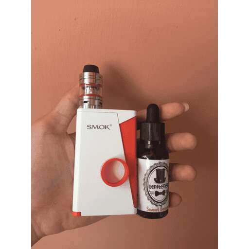 a bottle of brand, with a little bit of glue.