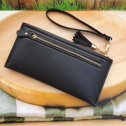 the black leather bag is a must for any woman.