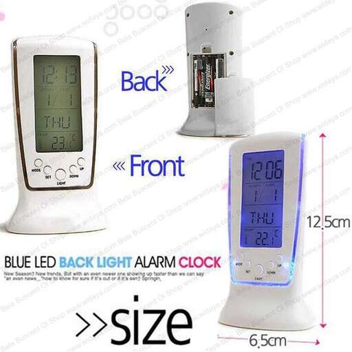 a set of three electronic devices with blue lights.