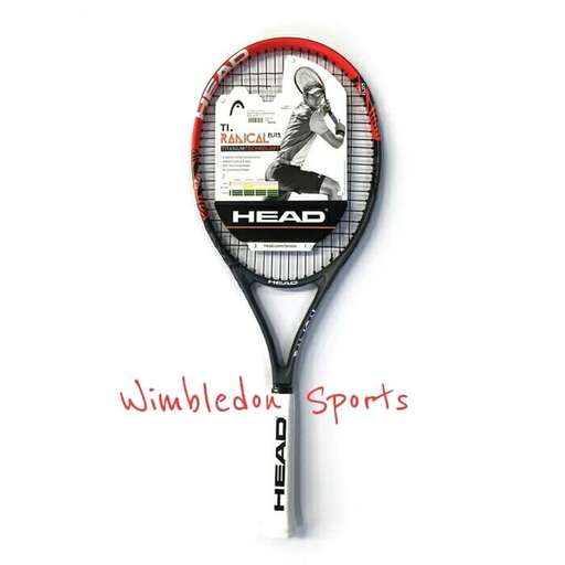 a tennis racket with a picture of a man on it.