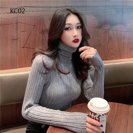 girl in gray sweater