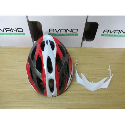 the helmet is made of paper and the other is wrapped in plastic.