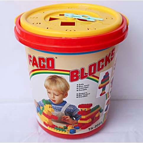 food - - a little boy in a bucket