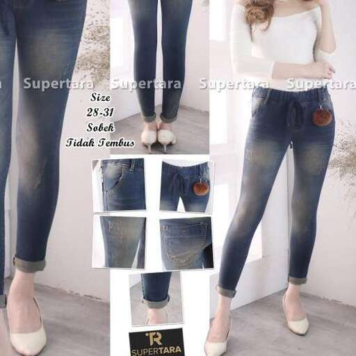 a fashion look featuring jeans and a white tank top.