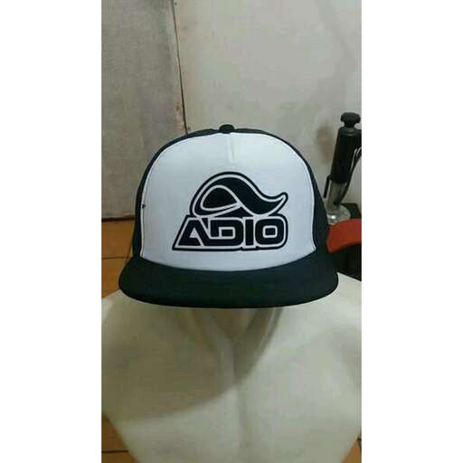 a cap with the logo on it.