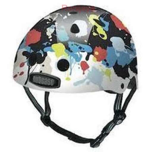 a helmet with a face on it.