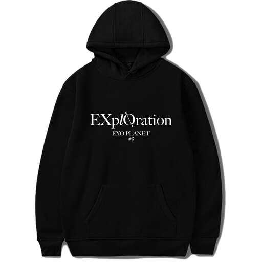 the hoodie is available in different sizes.
