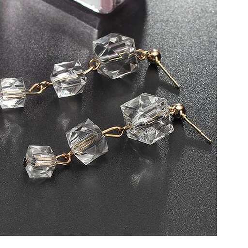 a pair of fine glass earrings