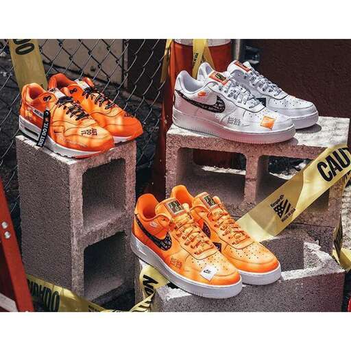 these shoes were in a shoe store in the neighborhood.